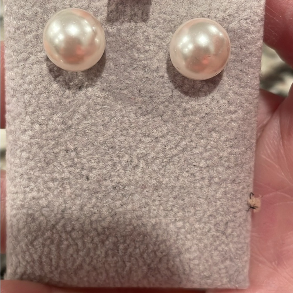 Elegant Reversible Pearl Stud Earrings